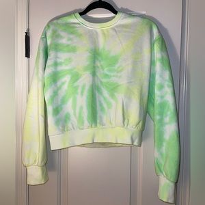 Tie Dye Cropped Pullover